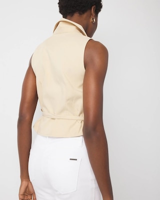トップス Yoli / Silk wrap vest Yoli シルクベストYoli Silk wrap vest ブラック24 トップス